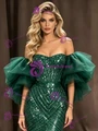 Sexy Dark Green Sequins Prom Dress