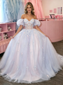 Tulle Off the Shoulder Prom Dress