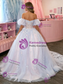 Tulle Off the Shoulder Prom Dress