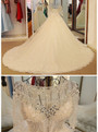 Wedding Dress Sexy Long Sleeves Wedding Dress White Flash Diamond Long