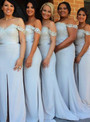 long bridesmaid dress mermaid bridesmaid dress slit bridesmaid dress