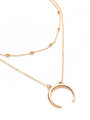 Cheap Sequin And Moon Decorated Chain Necklace