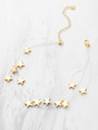 Metal Star Design Layered Necklace