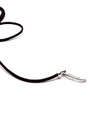 Black Leaf Pendant Wrap Choker Necklace