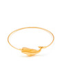 Metal Whale Detail Bangle Bracelet