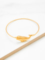 Metal Whale Detail Bangle Bracelet