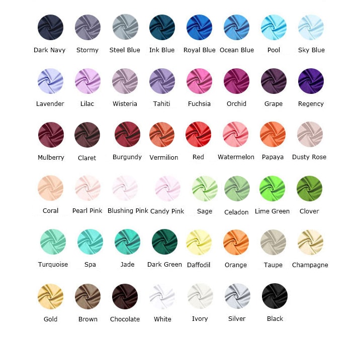 Dress Color Chart