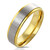 6mm Silver Brushed Center w/Gold Edge (SG206)