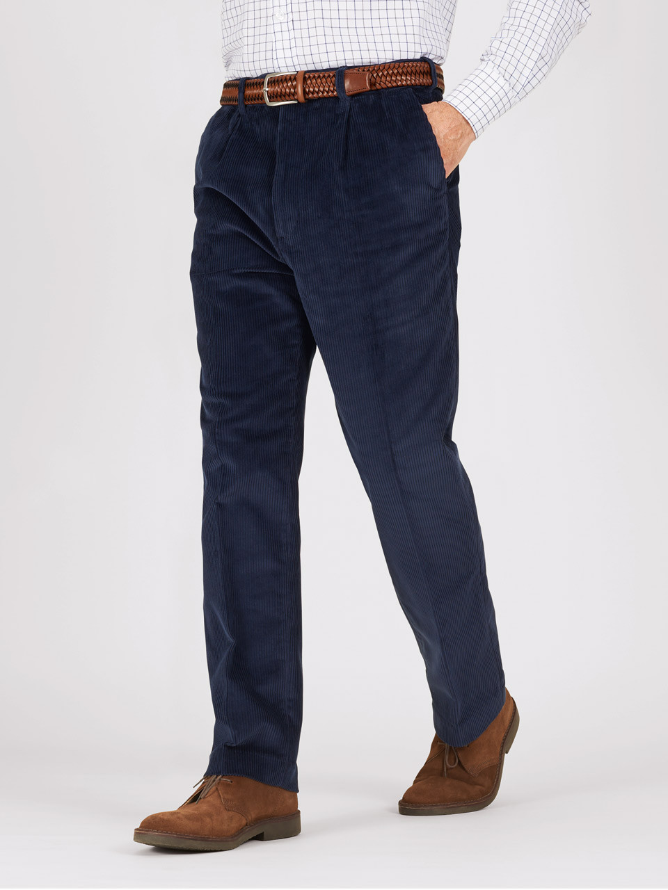 Blue Track Pant for Men - Solid & Cotton Blend Regular Fit | JadeBlue