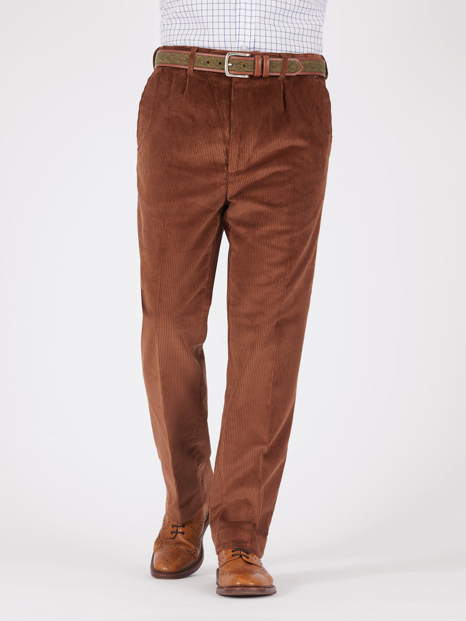 Burgundy Red County Corduroy Trousers | Peter Christian