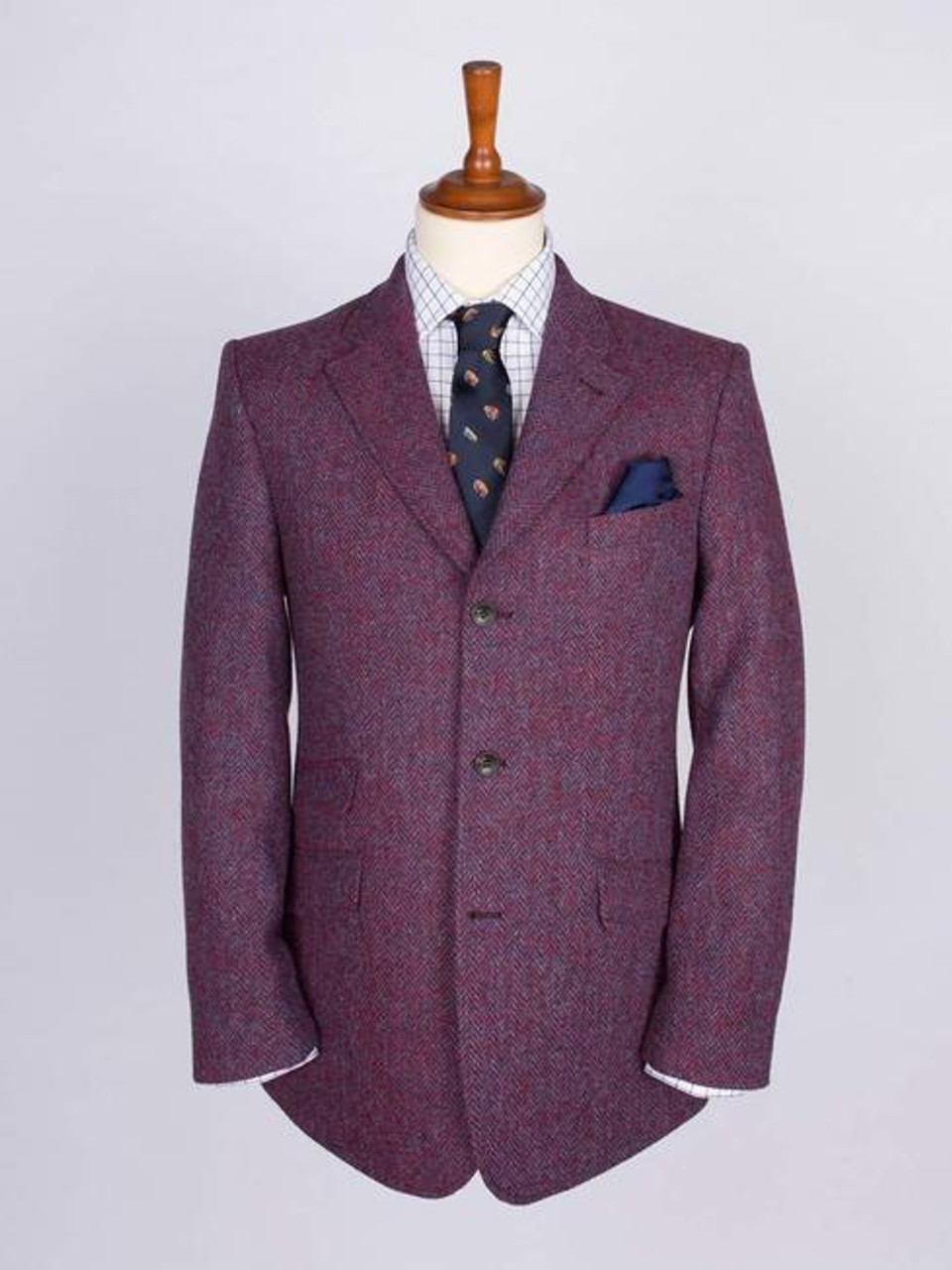 Burdock Purple Harris Tweed Suit Jacket | Peter Christian