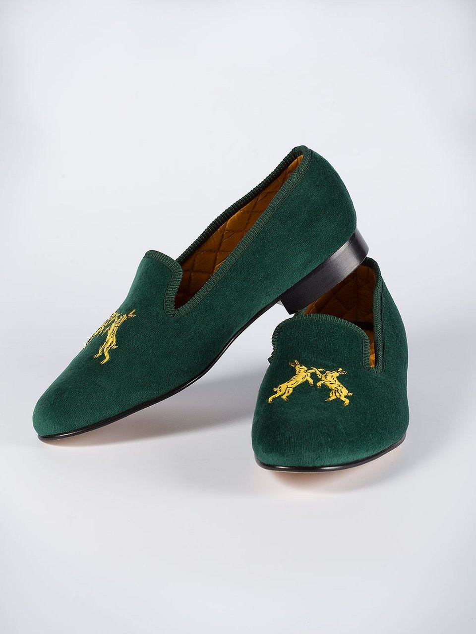 Wine Pheasant Velvet Slipper | Cordings US