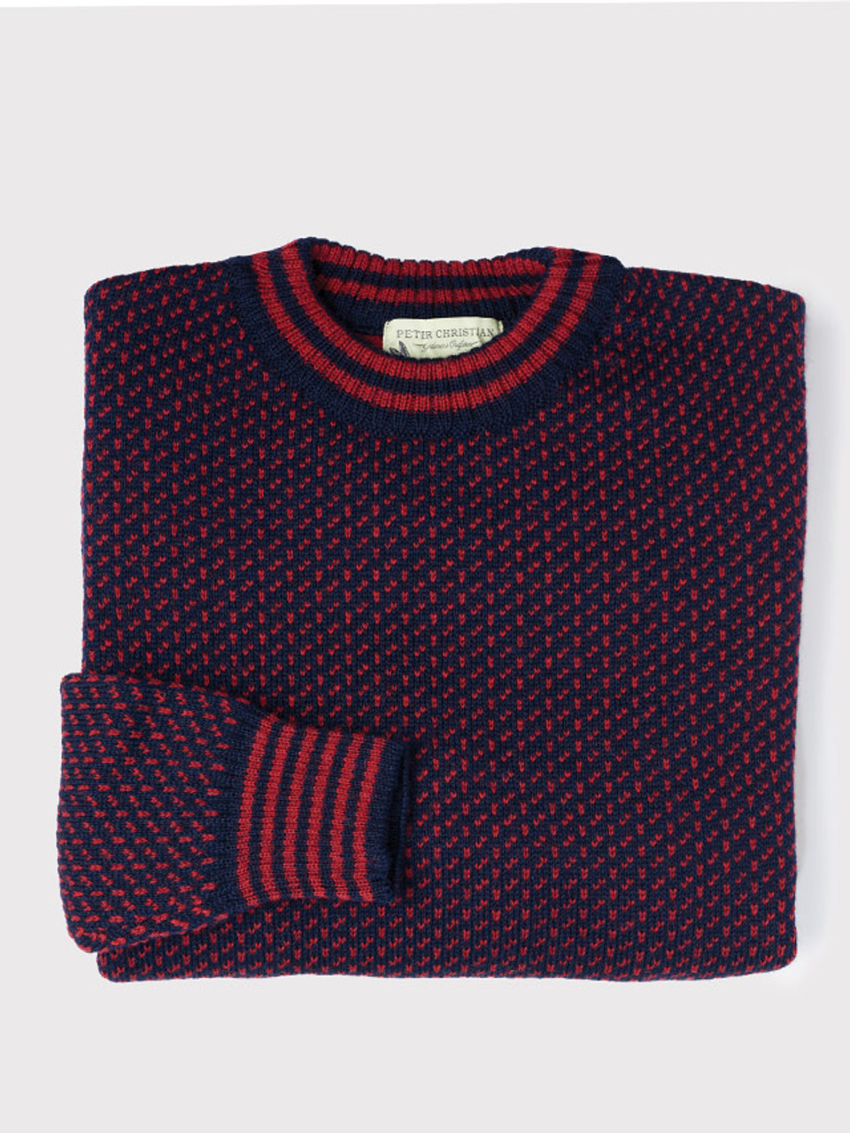Red Norwegian Sweater 100% Pure Wool | Peter Christian