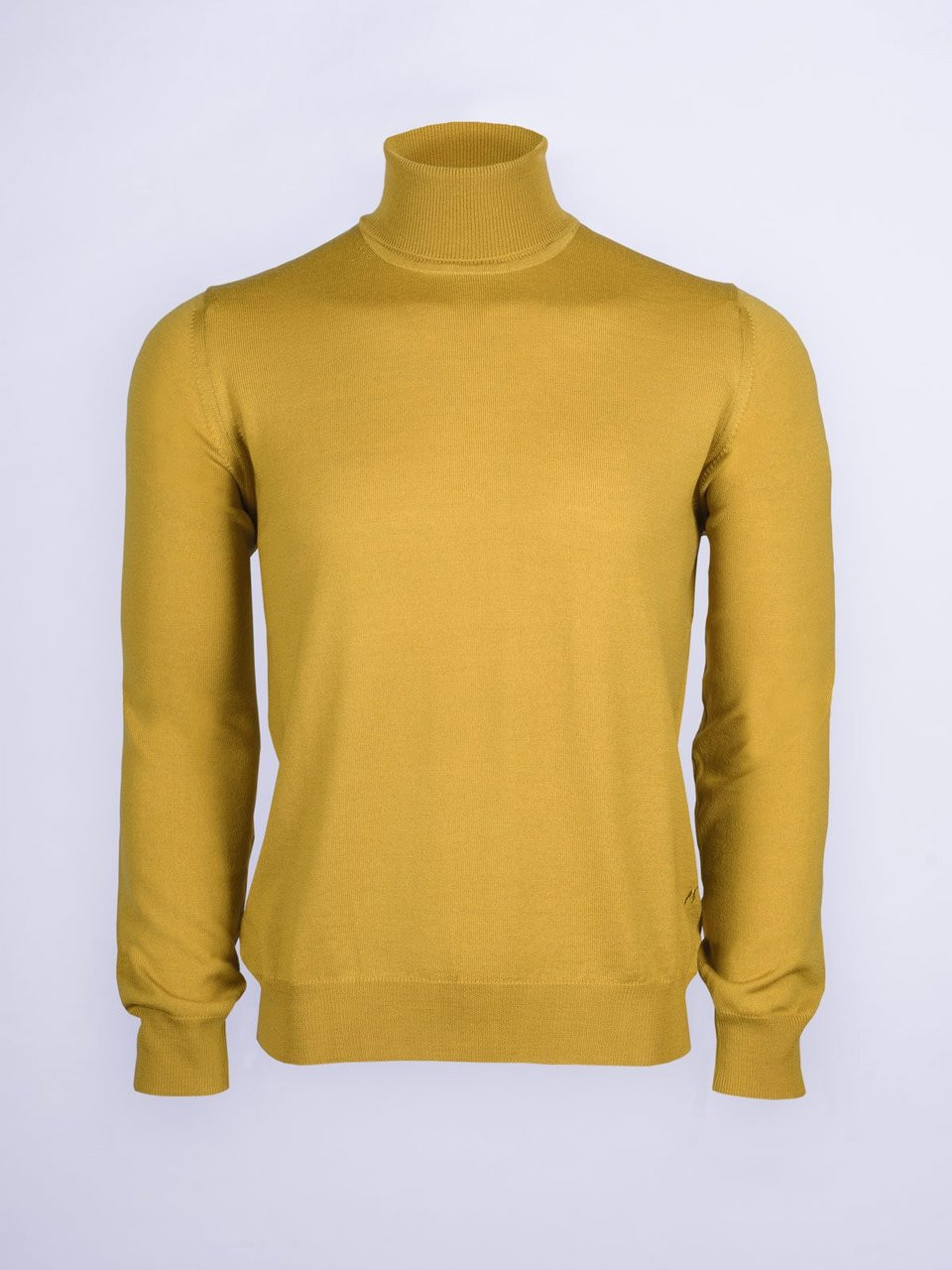 Gold Turtleneck Sweater