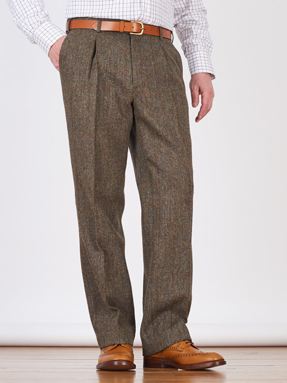 Brown Hunting Tweed Trousers, Men's Country Clothing