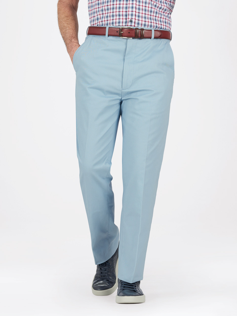 Navy Heavy Fresco Dress Pant - Custom Fit Tailored Clothing