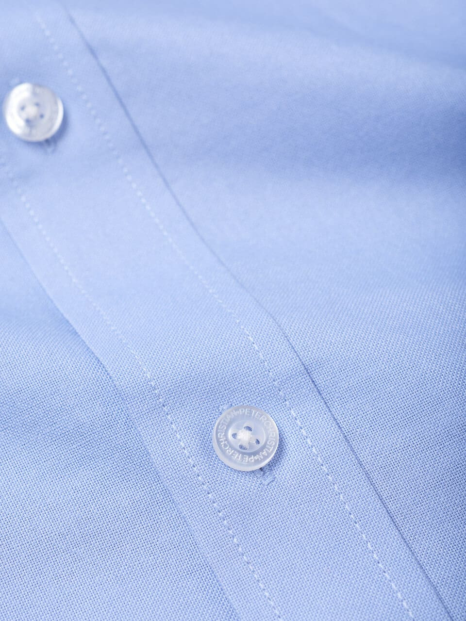 Men's Blue Long Sleeve Button Down Oxford Shirt | Peter Christian
