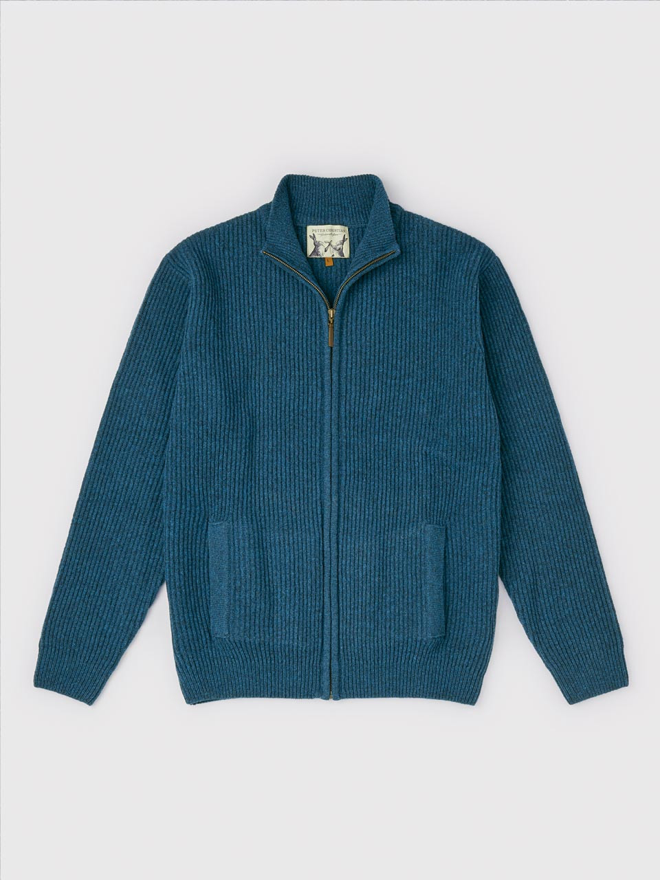 Lambswool Zipper Cardigan | Peter Christian