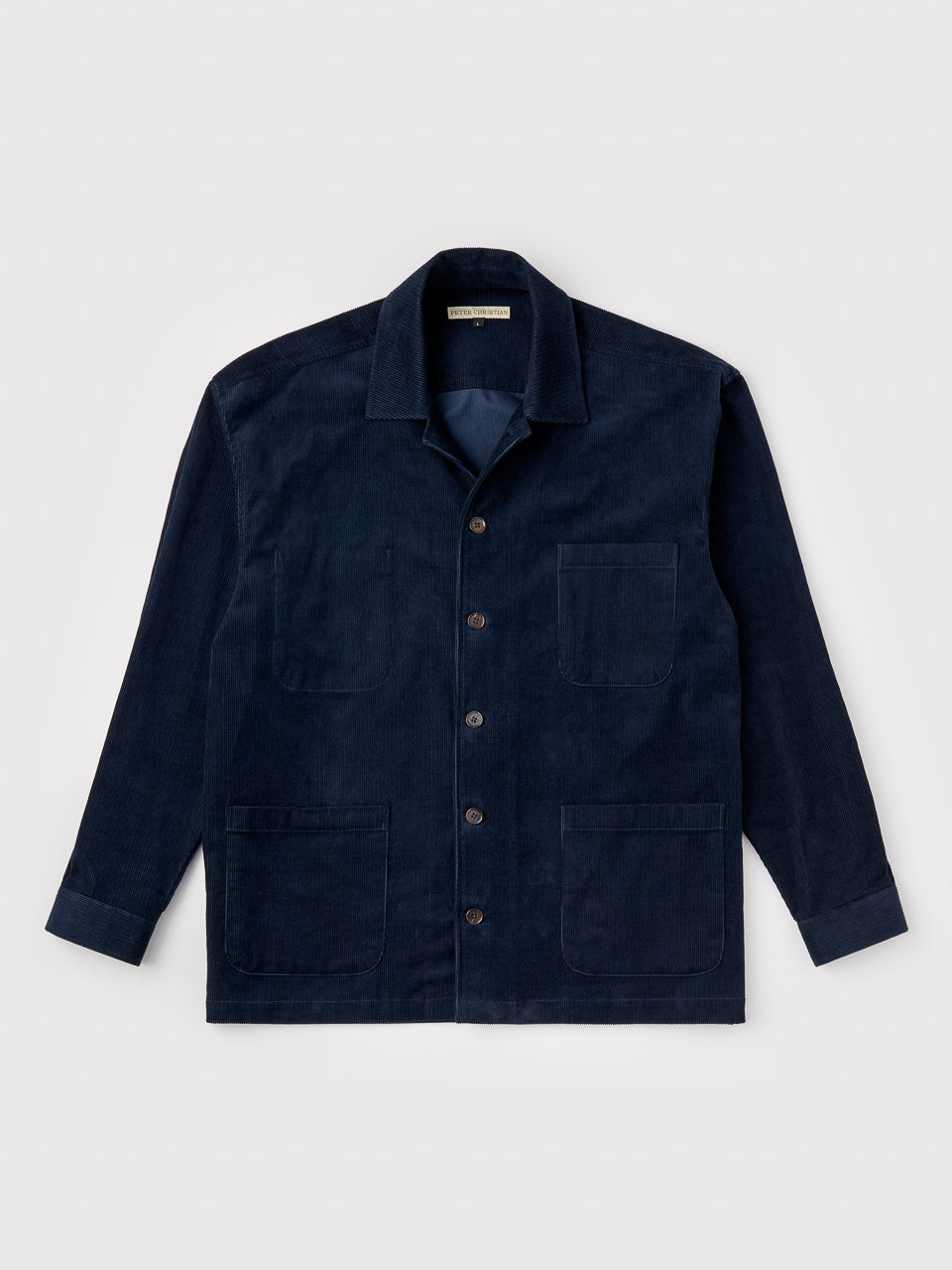 Navy Blue Corduroy Button Down by Tilley Endurables Made in Canada