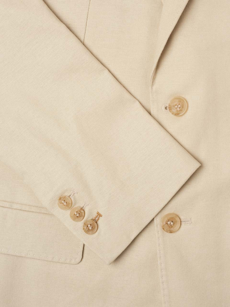 Men's Stone Beige Cotton & Linen Jacket | Peter Christian