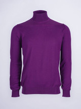 Purple Merino Turtleneck Sweater | Peter Christian