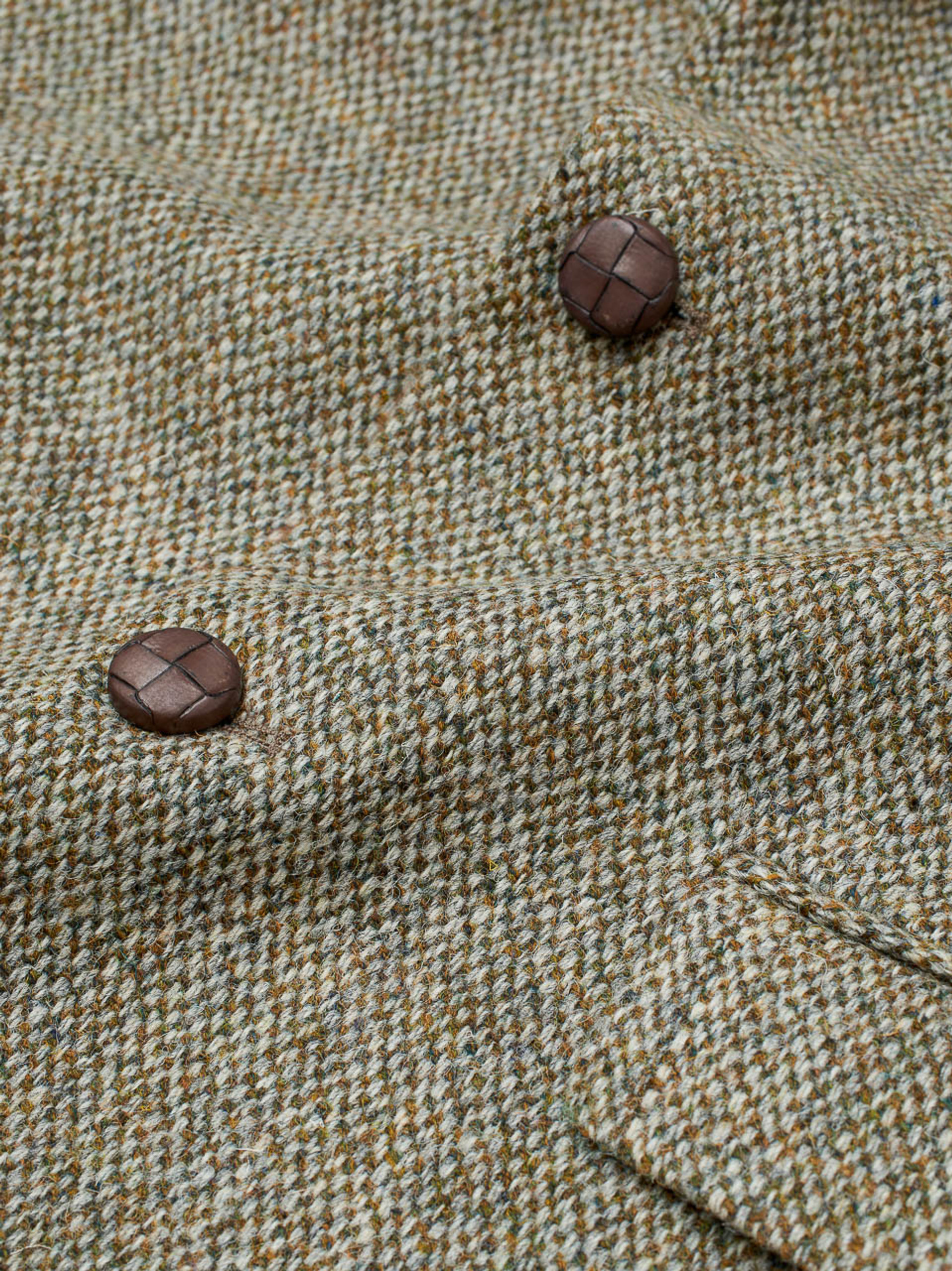 Oat Cream Harris Tweed Jacket | Peter Christian