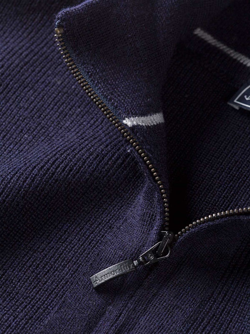 Armor lux Breton Zip Up Cardigan