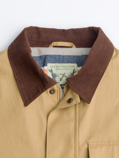 Tan Canvas Cotton Barn Coat