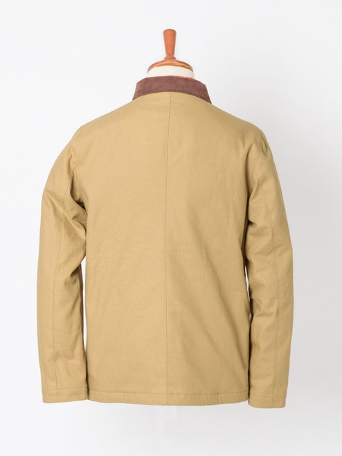 Men's Tan Brown Canvas Cotton Barn Coat