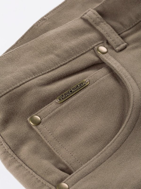 Men's Loden Green Moleskin Jeans Pocket Detail
