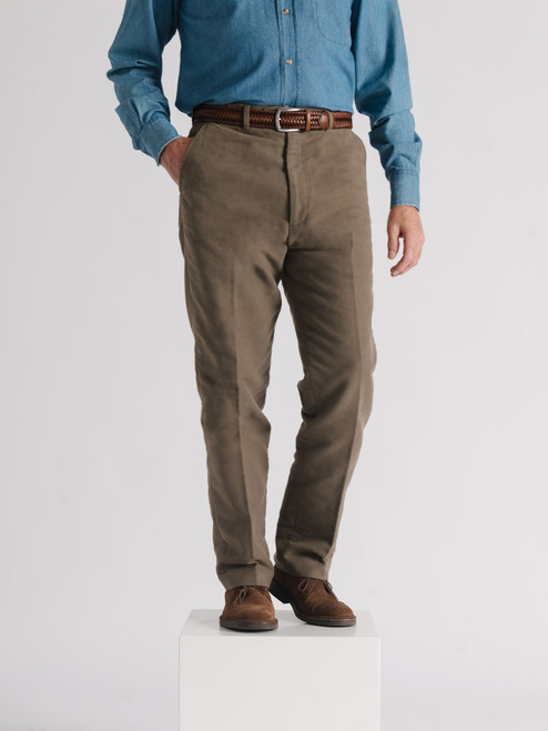 Chocolate Brown Moleskin Pants | Peter Christian