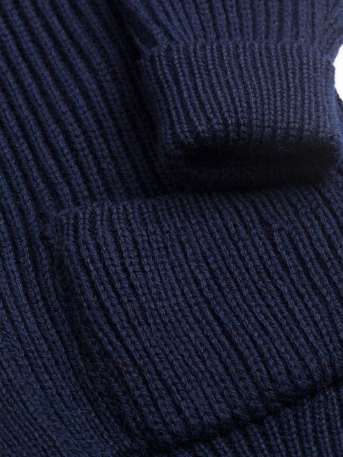 Navy Blue Shawl Neck Cardigan | Peter Christian