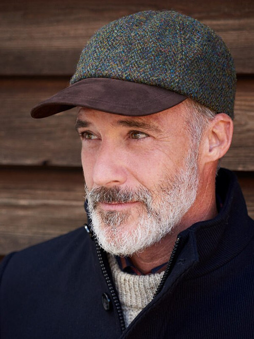 Brown Harris Tweed Baseball Cap | Peter Christian