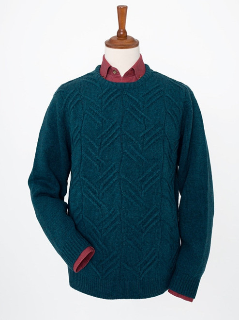 Lambswool Crew Neck Jumper - Teal