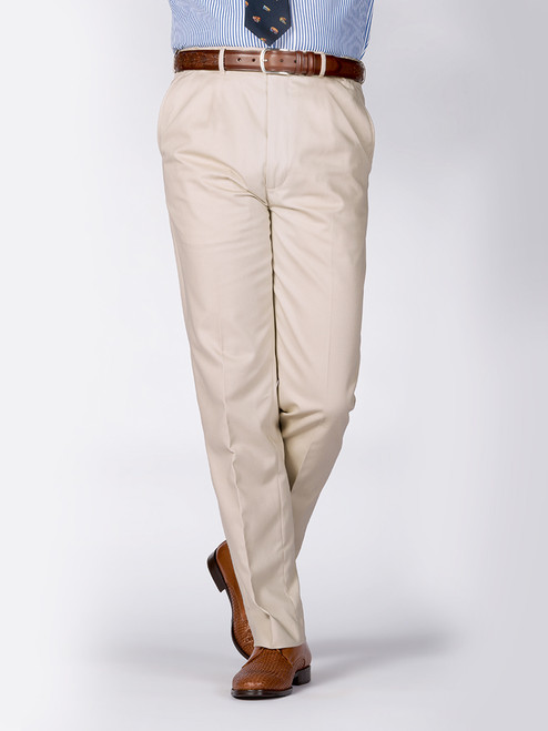 Stone Cream Chino Suit Pants | Peter 