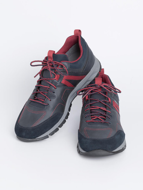 navy wipeable trainers