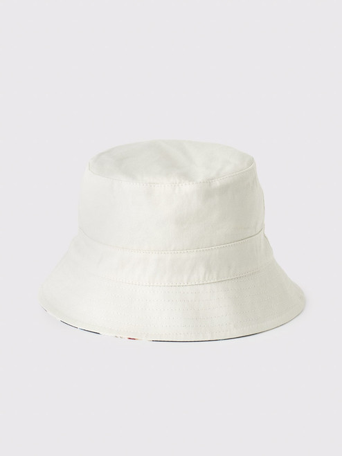 Men's Beige/Blue Reversible Bucket Hat