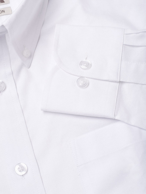 Men's White Cotton Shirt  Cuff