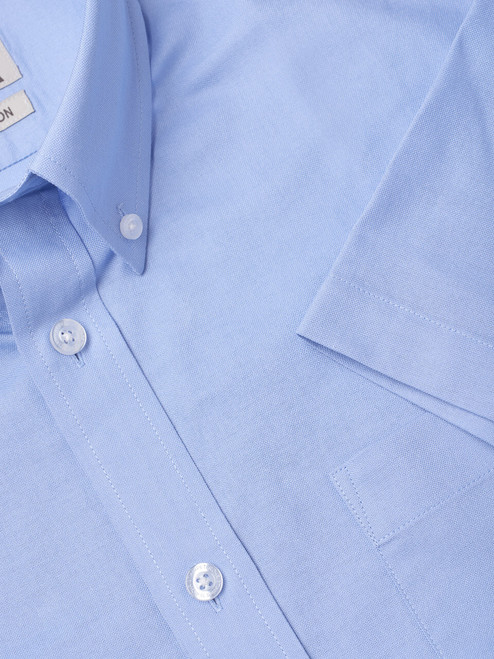 Men's Blue Button Down Oxford Shirt | Peter Christian