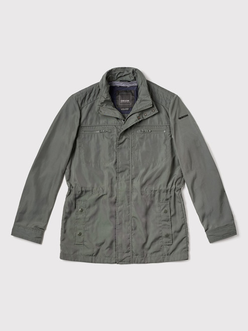 Men's Green Geox Waterproof Coat