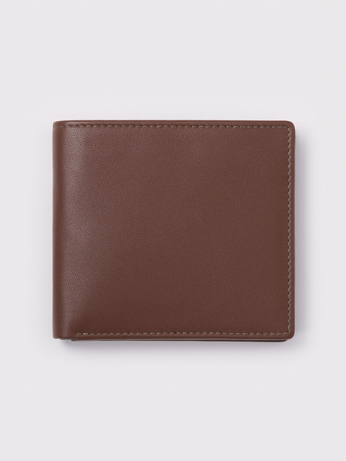 Brown Two Color Nappa Leather Wallet