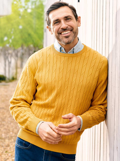 Sweater XC Men color Yellow Cream