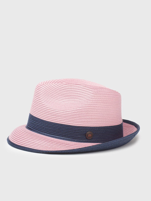 Pink hot sale trilby hat