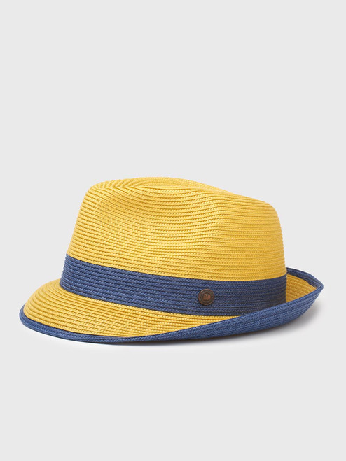 Men's Mustard Snap Brim Summer Trilby