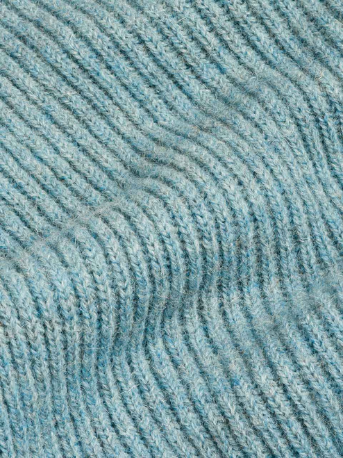 Peter Christian Men's Stone Pure Wool Ribbed Fisherman Sweater M