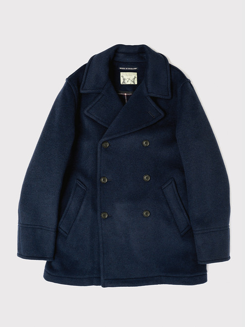 Navy Portside Reefer Peacoat Flat