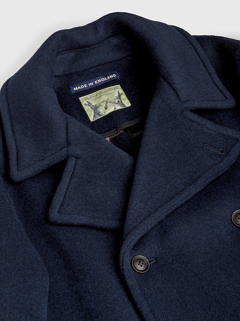 Navy Portside Reefer Peacoat Collar