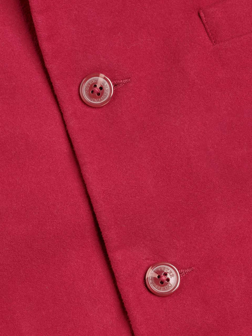 Red Moleskin Gilet Buttons