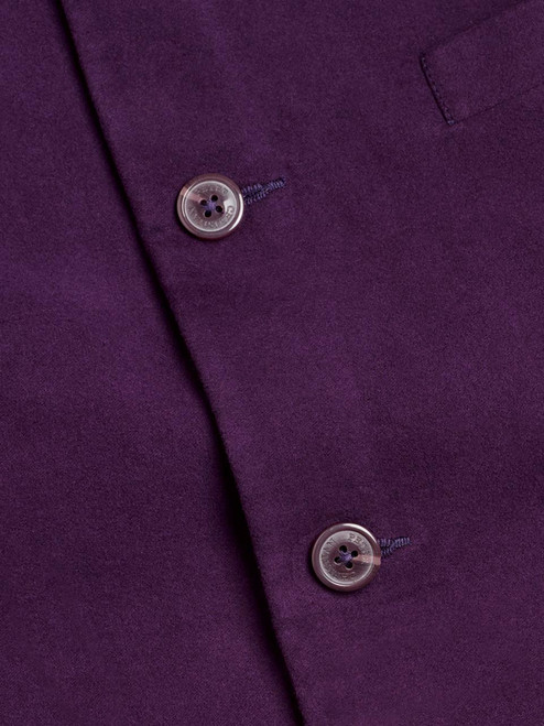 Imperial Purple Moleskin Gilet Buttons