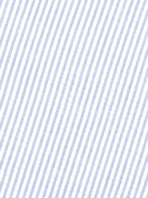 Men's Blue & White Striped Seersucker Jacket  Textured Fabric